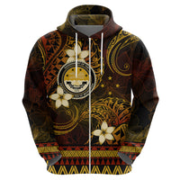 FSM Culture Day Zip Hoodie Tribal Pattern Gold Version LT01 - Polynesian Pride