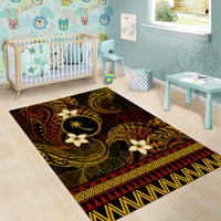 FSM Chuuk State Area Rug Tribal Pattern Gold Version LT01 - Polynesian Pride