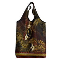 FSM Chuuk State Grocery Bag Tribal Pattern Gold Version LT01 - Polynesian Pride