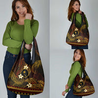 FSM Chuuk State Grocery Bag Tribal Pattern Gold Version LT01 - Polynesian Pride