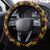 FSM Kosrae State Steering Wheel Cover Tribal Pattern Gold Version LT01 - Polynesian Pride