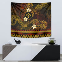FSM Kosrae State Tapestry Tribal Pattern Gold Version LT01 - Polynesian Pride