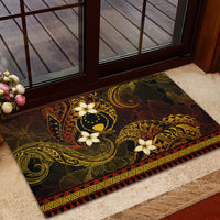 FSM Pohnpei State Rubber Doormat Tribal Pattern Gold Version