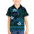 FSM Kosrae State Kid Hawaiian Shirt Tribal Pattern Ocean Version LT01 Kid Blue - Polynesian Pride