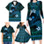 FSM Pohnpei State Family Matching Long Sleeve Bodycon Dress and Hawaiian Shirt Tribal Pattern Ocean Version LT01 - Polynesian Pride