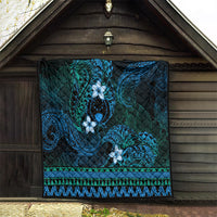 FSM Pohnpei State Quilt Tribal Pattern Ocean Version