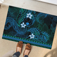 FSM Pohnpei State Rubber Doormat Tribal Pattern Ocean Version