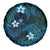 FSM Pohnpei State Spare Tire Cover Tribal Pattern Ocean Version