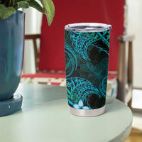 FSM Pohnpei State Tumbler Cup Tribal Pattern Ocean Version