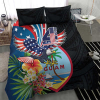 Guam Fourth of July Bedding Set Tropical Flowers