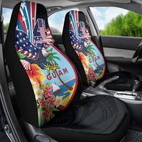 Guam Fourth of July Car Seat Cover Tropical Flowers