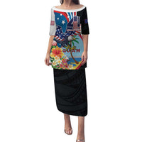 Personalized Guam Fourth of July Puletasi Tropical Flowers