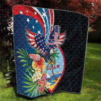Guam Fourth of July Quilt Tropical Flowers LT01 - Polynesian Pride