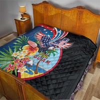 Guam Fourth of July Quilt Tropical Flowers LT01 - Polynesian Pride