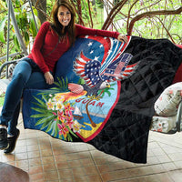 Guam Fourth of July Quilt Tropical Flowers LT01 - Polynesian Pride
