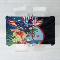 Guam Fourth of July Tablecloth Tropical Flowers