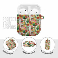 Hawaiian Santa Christmas Pattern AirPods Case White Version - Polynesian Pride
