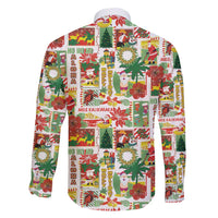 Hawaiian Santa Christmas Pattern Family Matching Puletasi and Hawaiian Shirt White Version - Polynesian Pride