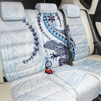 Blue Maori Tuatara Back Car Seat Cover Luxury Pastel Pattern