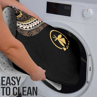 Hawaii Pineapple Brown Tribal Pattern Bathroom Set - Polynesian Pride