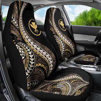 Hawaii Pineapple Brown Tribal Pattern Car Seat Cover - Polynesian Pride