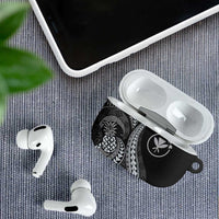 Hawaii Pineapple Gray Scale Tribal Pattern AirPods Case LT01 - Polynesian Pride