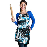 Fijian Rugby Apron Grunge Palm Stylized