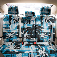 Fijian Rugby Back Car Seat Cover Grunge Palm Stylized