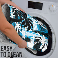 Fijian Rugby Bathroom Set Grunge Palm Stylized