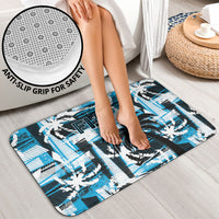 Fijian Rugby Bathroom Set Grunge Palm Stylized