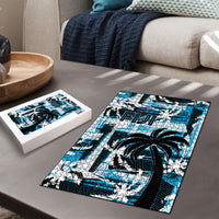 Fijian Rugby Puzzle Grunge Palm Stylized