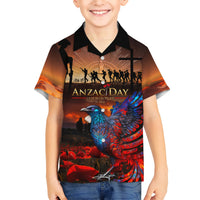New Zealand Tui Bird Soldier ANZAC Hawaiian Shirt Lest We Forget LT03 - Polynesian Pride
