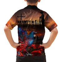 New Zealand Tui Bird Soldier ANZAC Hawaiian Shirt Lest We Forget LT03 - Polynesian Pride