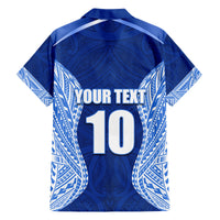 Custom Manu Samoa Rugby Family Matching Long Sleeve Bodycon Dress and Hawaiian Shirt Polynesian Tattoo LT03 - Polynesian Pride