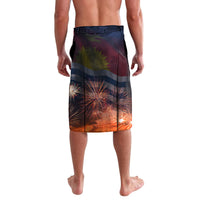 Kiribati Independence Day Lavalava Frigatebird and Plumeria Hibiscus Flower