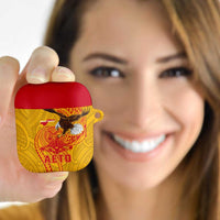 American Samoa Fautasi Race AirPods Case Aeto Pago Pago with Eagle Samoan Tribal Patterns
