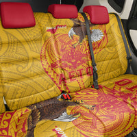 American Samoa Fautasi Race Back Car Seat Cover Aeto Pago Pago with Eagle Samoan Tribal Patterns