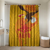 American Samoa Fautasi Race Bathroom Set Aeto Pago Pago with Eagle Samoan Tribal Patterns
