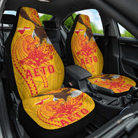 American Samoa Fautasi Race Car Seat Cover Aeto Pago Pago with Eagle Samoan Tribal Patterns
