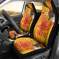 American Samoa Fautasi Race Car Seat Cover Aeto Pago Pago with Eagle Samoan Tribal Patterns