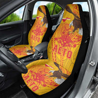 American Samoa Fautasi Race Car Seat Cover Aeto Pago Pago with Eagle Samoan Tribal Patterns