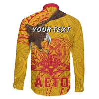 Personalized American Samoa Fautasi Race Family Matching Puletasi and Hawaiian Shirt Aeto Pago Pago with Eagle Samoan Tribal Patterns LT03 - Polynesian Pride