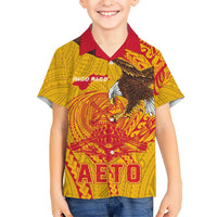 Personalized American Samoa Fautasi Race Hawaiian Shirt Aeto Pago Pago with Eagle Samoan Tribal Patterns