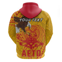 Personalized American Samoa Fautasi Race Hoodie Aeto Pago Pago with Eagle Samoan Tribal Patterns