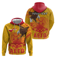 Personalized American Samoa Fautasi Race Hoodie Aeto Pago Pago with Eagle Samoan Tribal Patterns