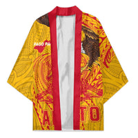 Personalized American Samoa Fautasi Race Kimono Aeto Pago Pago with Eagle Samoan Tribal Patterns