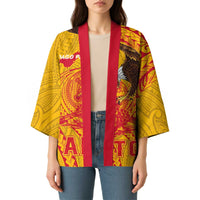 Personalized American Samoa Fautasi Race Kimono Aeto Pago Pago with Eagle Samoan Tribal Patterns