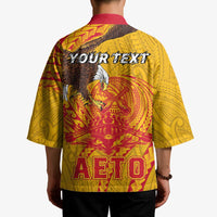 Personalized American Samoa Fautasi Race Kimono Aeto Pago Pago with Eagle Samoan Tribal Patterns