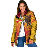 Personalized American Samoa Fautasi Race Padded Jacket Aeto Pago Pago with Eagle Samoan Tribal Patterns