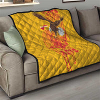American Samoa Fautasi Race Quilt Aeto Pago Pago with Eagle Samoan Tribal Patterns